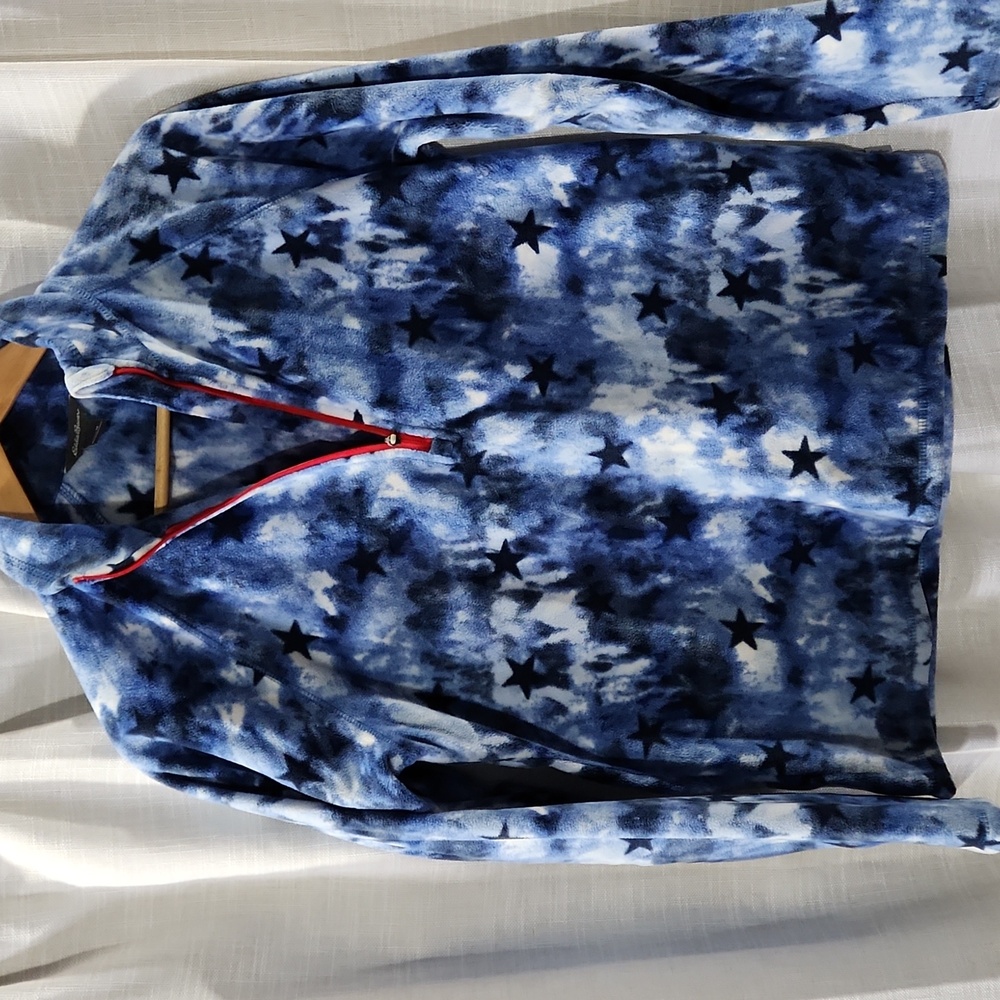 Eddie Bauer Patriotic 1/4 Zip Fleece M